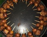 Foto langkah ke 10 dari resep Tempe puyuh bacem pedas manis bakar.
