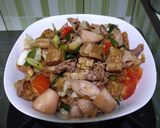 Foto langkah ke 4 dari resep Cumi Asin Cabe Ijo.