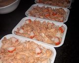 Foto langkah ke 2 dari resep Salmon Kani Mentai Rice.