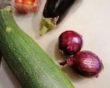 Une image de l'étape 1 de Crumble de légumes d'été.