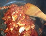 A picture of step 4 of 15 Minute Chicken Pasta in a Garlic Tomato Sauce.