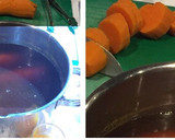 Foto del paso 1 de la receta: Ceviche de Viéiras con batata amarilla y naranja