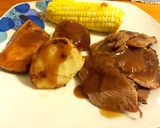 Foto langkah ke 6 dari resep Homemade Roasted Lamb Leg with Veggies .