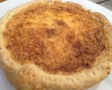 A picture of step 14 of Quiche Lorraine with Spinach and Bacon (small version).