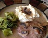 A picture of step 16 of Baked Steaks in Mushroom Gravy.