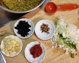 A picture of step 1 of Spicy Vegan Lentil Mapo Tofu.