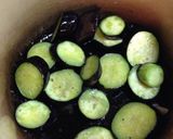 A picture of step 2 of Sautéed Eggplant and Mushrooms with Herbs.