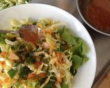 A picture of step 4 of Cabbage "Slaw" with Spicy Onion Vinaigrette.