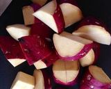 A picture of step 1 of Daigaku Imo: Caramelized Japanese Sweet Potatoes.
