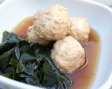 A picture of step 9 of Japanese Chicken Tsukune and Wakame Stew.