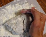 A picture of step 6 of Dill and Cheese Scones (eggless).
