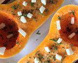 A picture of step 4 of Stuffed Roasted Butternut Squash with Brown Rice.