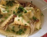 A picture of step 15 of Schwäbisch Maultaschen (Big, Fat German "Ravioli").