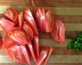 A picture of step 1 of Tomatoes and Cottage Cheese.