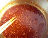 A picture of step 3 of Korean Yang-nyeom Chicken.