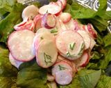 A picture of step 3 of Creamy Radish Salad.