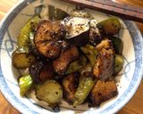 A picture of step 7 of Eggplant and Summer Veggie Sweet and Sour Stir-fry.