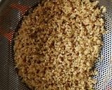 A picture of step 1 of Brown Rice with Green Peas.