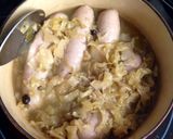 A picture of step 5 of German Stewed Sauerkraut with Sausages.