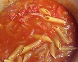 A picture of step 5 of One-Pot Tomato Pasta with Fennel Sausage Meatballs.