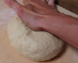 A picture of step 3 of Pflaumenkuchen / Zwetschgendatschi: German Plum Cake.