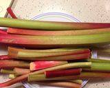A picture of step 1 of Rhubarb Compote.