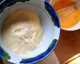 A picture of step 1 of Homemade Pasta without pasta machine.
