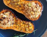 A picture of step 11 of Stuffed Roasted Butternut Squash with Brown Rice.