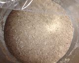 A picture of step 1 of Wholegrain Spelt Bread with Flax and Sunflower Seeds (Slow-rise).