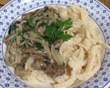 A picture of step 6 of Creamy Wild Mushroom Spätzle.