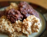 A picture of step 3 of Peanut Butter and Chocolate No Bake Cookies.
