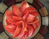 A picture of step 2 of Tomatoes and Cottage Cheese.