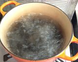 A picture of step 1 of Onsen Tamago (Japanese-style "Poached" Eggs).