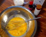 A picture of step 2 of Pfannekuchen (German Pancakes) with Homemade Apple Sauce.