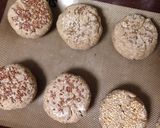 A picture of step 7 of 100% Whole Grain Rye Sourdough Brötchen (German Rye Rolls).