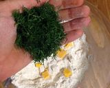 A picture of step 4 of Dill and Cheese Scones (eggless).