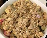 A picture of step 6 of Rhubarb Crumble.