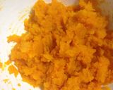 A picture of step 1 of Butternut squash pancakes with butternut yogurt sauce.
