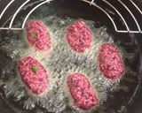 A picture of step 4 of Red Beet Falafel.