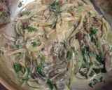 A picture of step 4 of Creamy Wild Mushroom Spätzle.