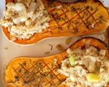 A picture of step 10 of Stuffed Roasted Butternut Squash with Brown Rice.
