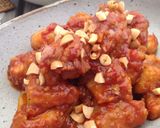 A picture of step 8 of Korean Yang-nyeom Chicken.