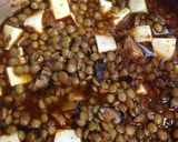 A picture of step 7 of Spicy Vegan Lentil Mapo Tofu.