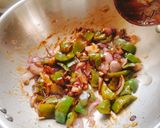 A picture of step 1 of Chilli Capsicum Macaroni 🍛.