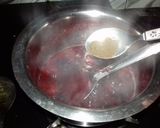 A picture of step 3 of Aloo bukhara chatne.