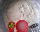 A picture of step 4 of Lemon tea time cake with lemon glaze.