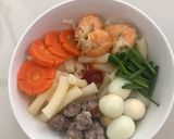 Hình bước làm 3 của món NUI THỊT VIÊN (dễ nấu dễ ăn ^^)