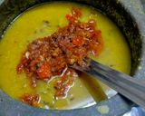 A picture of step 2 of Daal, Bati and Churma (Rajasthani Thali).