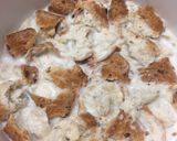 Töltött csirkecomb borsmártással🐓🍗🥗 recept fázis 1 fotója
