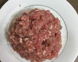Hình bước làm 1 của món Nui sốt bò bằm